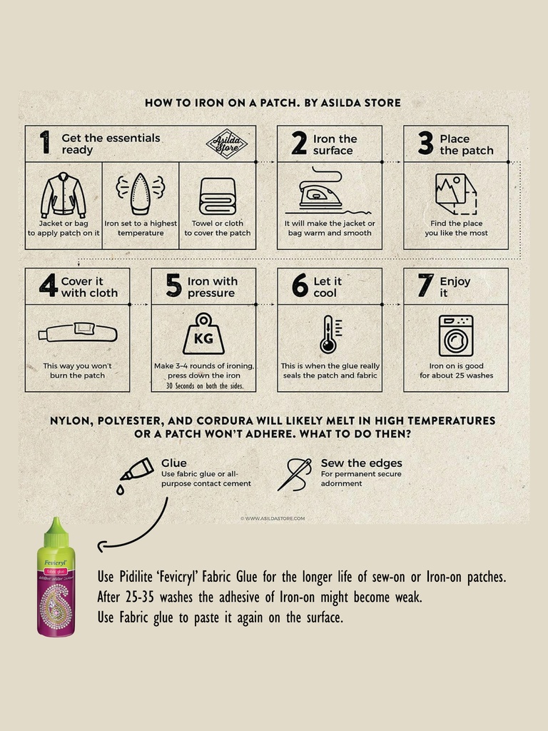 How to Use iron on patches