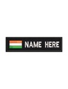 India Flag- Name Embroidery Patch